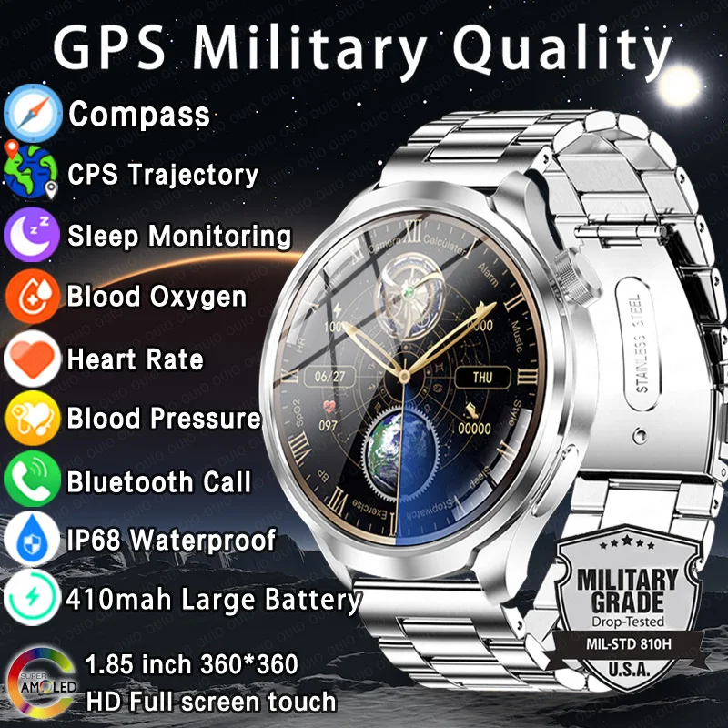 New GPS Men 1.85Inch 360*360 AMOLED HD Screen Smartwatch Compass Heart Rate Sport Waterproof NFC Bluetooth Call Watch For HUAWEI
New GPS Men 1.85Inch 360*360 AMOLED HD Screen Smartwatch Compass Heart Rate Sport Waterproof NFC Bluetooth Call Watch For HUAWEI