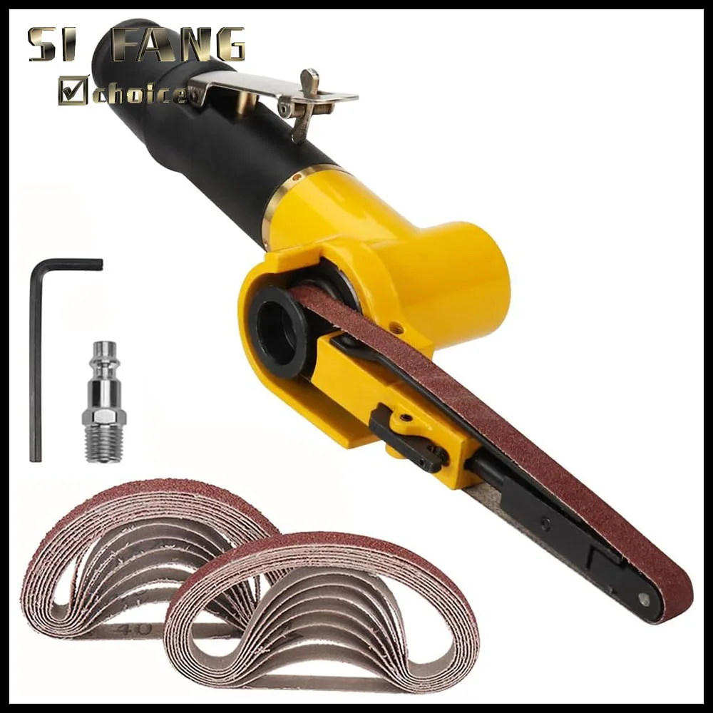 Adjustable Pneumatic Air Belt Sander 330x10mm with 13pcs Sanding Belt Air Compressor Angle Grinder for Polishing And Grinding
Adjustable Pneumatic Air Belt Sander 330x10mm with 13pcs Sanding Belt Air Compressor Angle Grinder for Polishing And Grinding