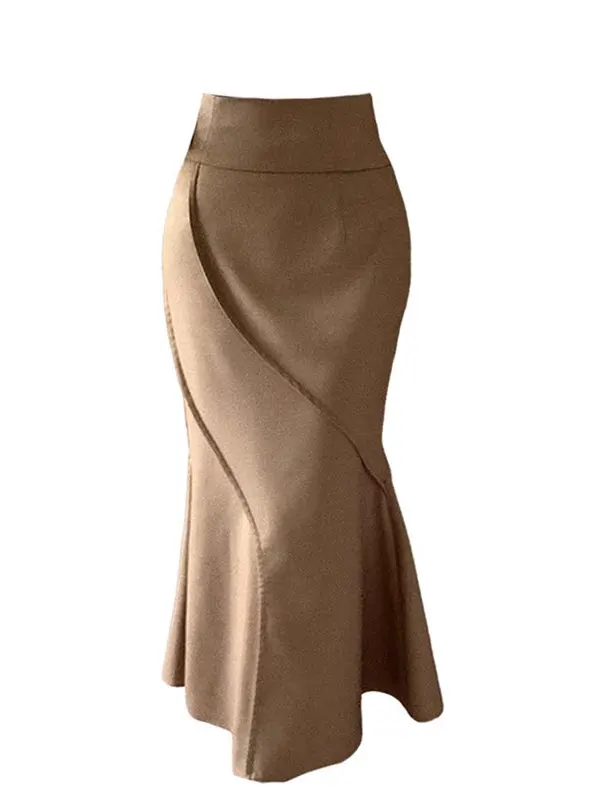 Дизайнерская женская юбка-русалка с высокой талией, асимметричная, из ткани, для офиса, коллекция осень-зима
Дизайнерская женская юбка-русалка с высокой талией, асимметричная, из ткани, для офиса, коллекция осень-зима