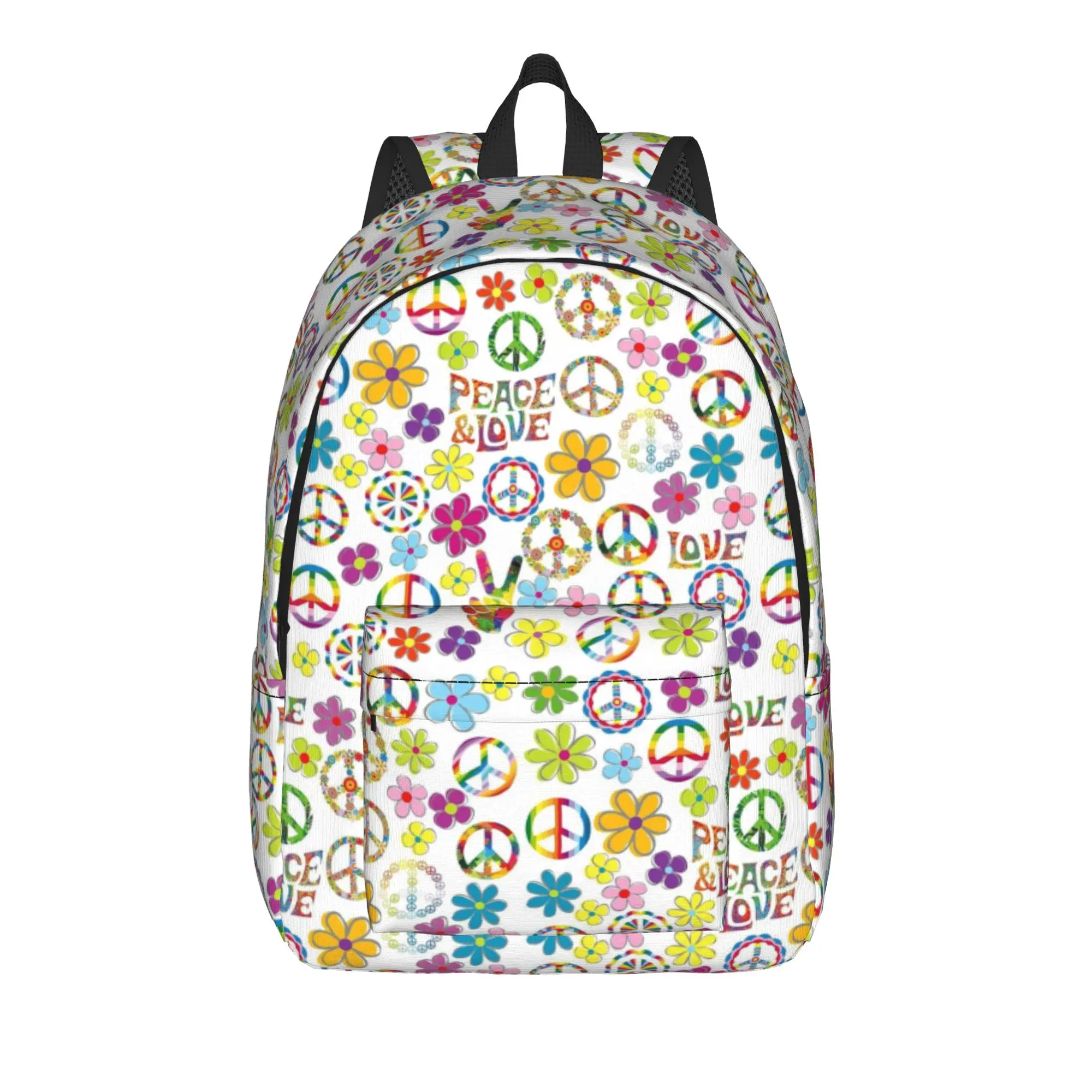 Peace Foral Love Pattern Backpack for Men Women Cool Student Hiking Travel Daypack Laptop Computer Shoulder Bag Outdoor
Peace Foral Love Pattern Backpack for Men Women Cool Student Hiking Travel Daypack Laptop Computer Shoulder Bag Outdoor