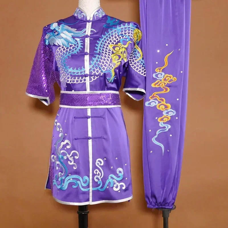 Индивидуальная униформа для боевых искусств кунг-фу с длинным кулаком и тай-чи для соревнований, одежда с вышитым драконом
Индивидуальная униформа для боевых искусств кунг-фу с длинным кулаком и тай-чи для соревнований, одежда с вышитым драконом