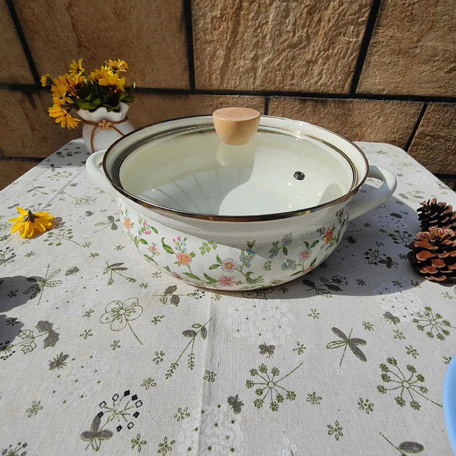 Double Handle Enamel Pot with Lid Non Stick Stew Bean Cooking Pot Retro Kitchen Stockpot for Stovetop
Double Handle Enamel Pot with Lid Non Stick Stew Bean Cooking Pot Retro Kitchen Stockpot for Stovetop