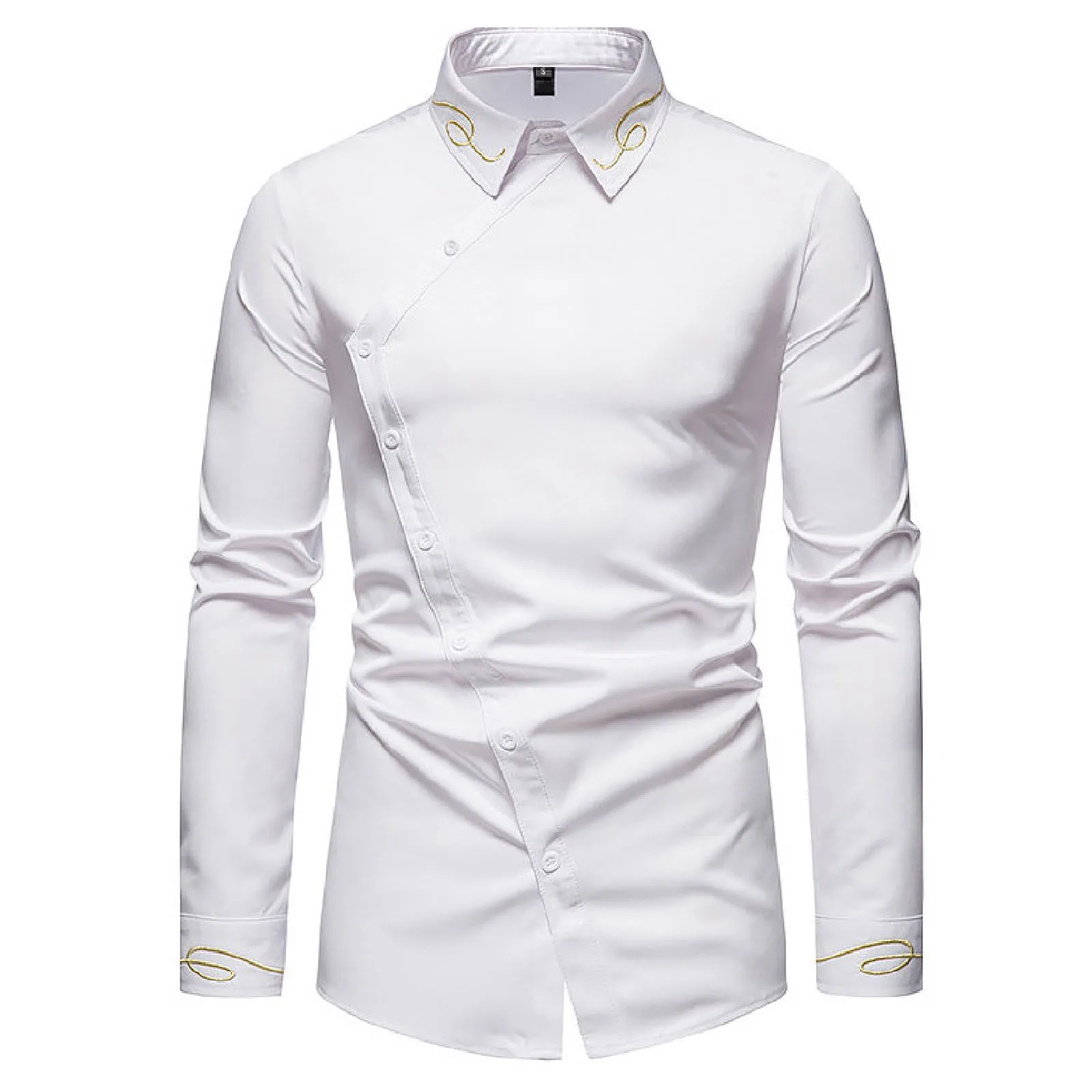 Stylish Button Men Formal Work Shirt Suit Long Sleeve Embroidered Slim Fit Business Working Shirt for Office Party Meeting Tops
Stylish Button Men Formal Work Shirt Suit Long Sleeve Embroidered Slim Fit Business Working Shirt for Office Party Meeting Tops