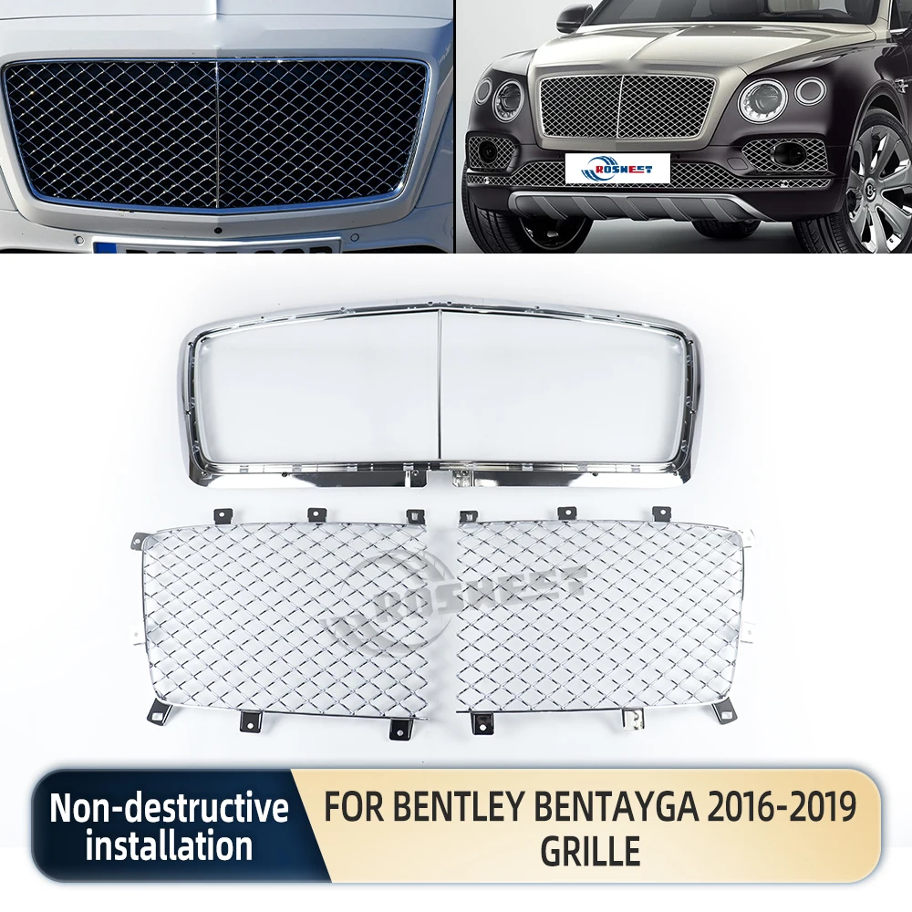 Решетка решетчатая для гоночного автомобиля, рама решетчатая для Bentley Bentayga 2016 2017 2018 2019, передний бампер, автомобильные аксессуары 36A853667
Решетка решетчатая для гоночного автомобиля, рама решетчатая для Bentley Bentayga 2016 2017 2018 2019, передний бампер, автомобильные аксессуары 36A853667