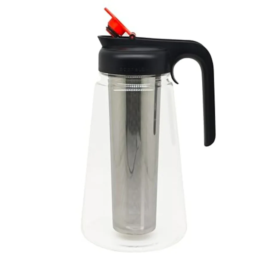Кофеварка для холодного заваривания 2000 мл (32 унции) с стеклянным контейнером и фильтром из нержавеющей стали, современный дизайн, ручное управление, эргономичная ручка, размер S
Кофеварка для холодного заваривания 2000 мл (32 унции) с стеклянным контейнером и фильтром из нержавеющей стали, современный дизайн, ручное управление, эргономичная ручка, размер S
