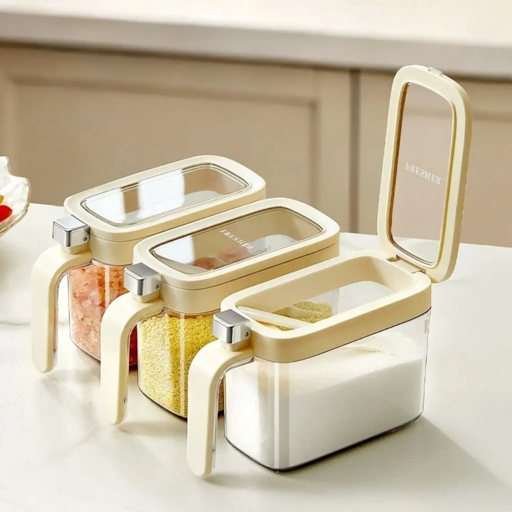 600ML Pop-Top Seasoning Box Plastic Moisture-Proof Salt Storage Container Sealed with Spoon Spice Storage Container Kitchen
600ML Pop-Top Seasoning Box Plastic Moisture-Proof Salt Storage Container Sealed with Spoon Spice Storage Container Kitchen