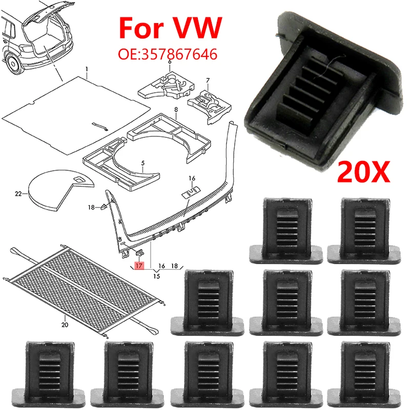 Зажимы для обшивки крыши автомобиля, зажимы для отделки задней панели кузова 357867646 для VW Golf MK4 MK5 Polo Jetta Eos Bora Touran Caddy Passat
Зажимы для обшивки крыши автомобиля, зажимы для отделки задней панели кузова 357867646 для VW Golf MK4 MK5 Polo Jetta Eos Bora Touran Caddy Passat