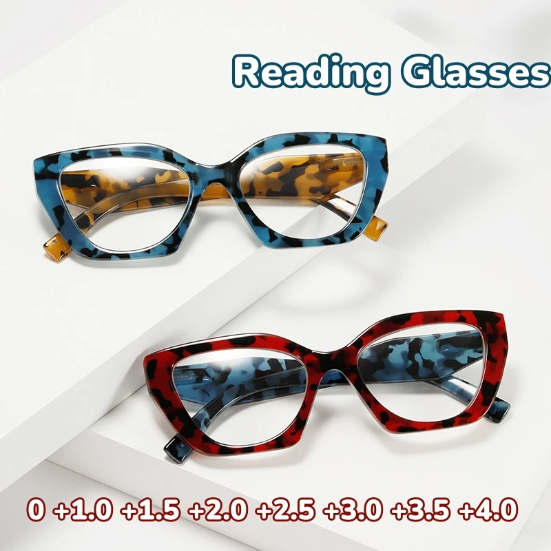 Oversized Unisex Far Sight Eyeglasses Large Frame Cat Eye Presbyopia Glasses Trendy Personality Leopard Print Reading Glasses
Oversized Unisex Far Sight Eyeglasses Large Frame Cat Eye Presbyopia Glasses Trendy Personality Leopard Print Reading Glasses
