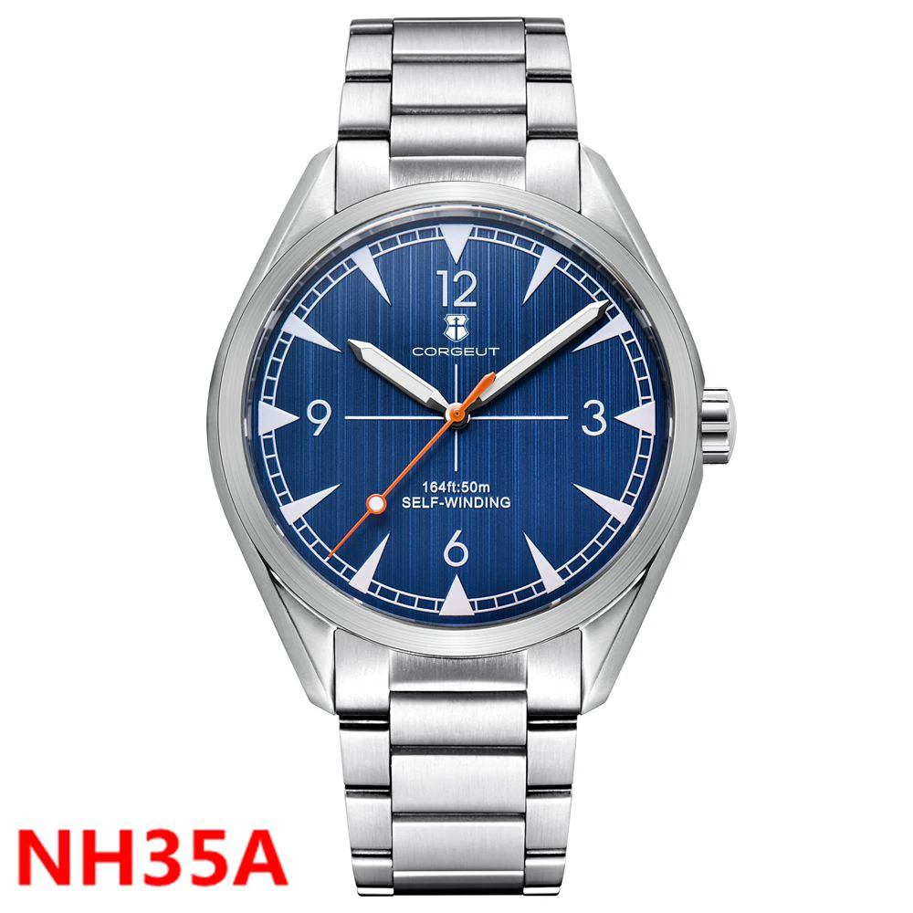 41mm Corgeut Watches nh35 Movt Luxury Automatic Men Watch Sapphire Glass Luminous Brushed Case Male Dress Clock reloj hombre
41mm Corgeut Watches nh35 Movt Luxury Automatic Men Watch Sapphire Glass Luminous Brushed Case Male Dress Clock reloj hombre