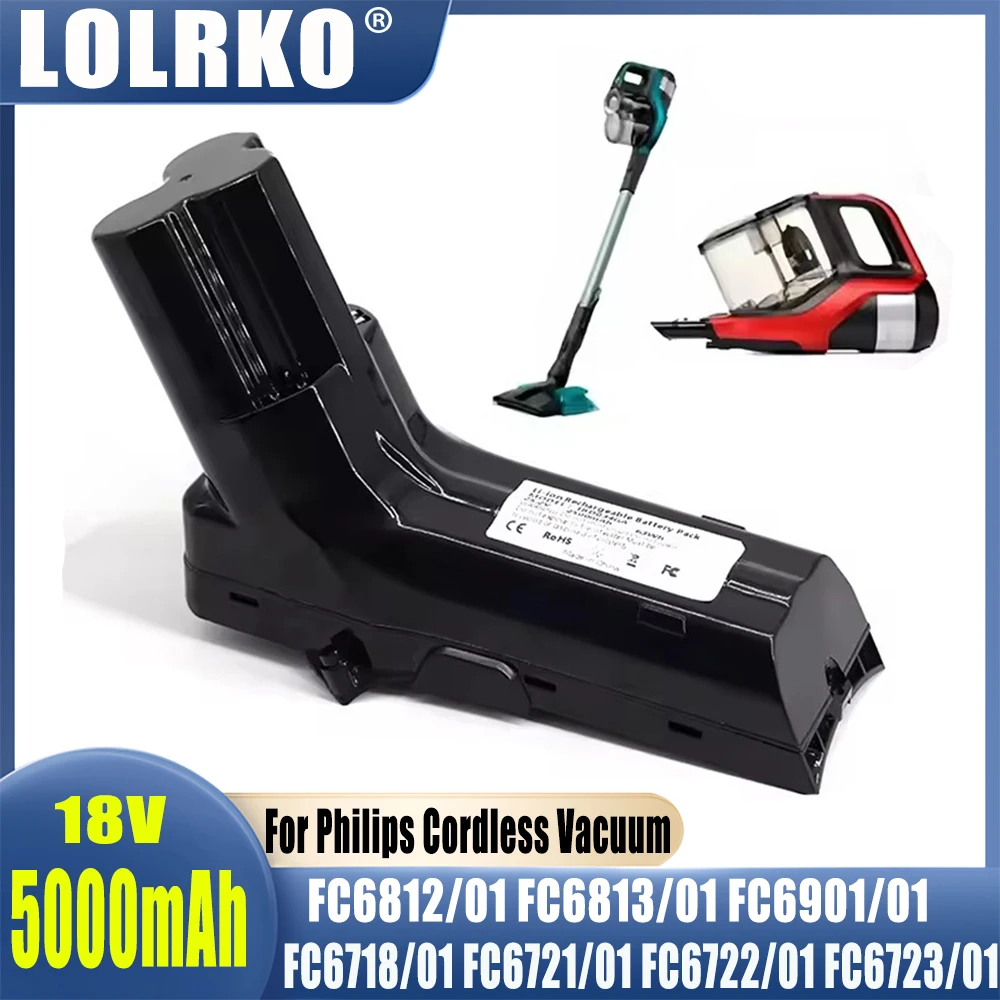 18V Replacement Battery For Philips Cordless Vacuum FC6812/01 FC6813/01 FC6901/01 FC6718/01 FC6721/01 FC6722/01 FC6723/01
18V Replacement Battery For Philips Cordless Vacuum FC6812/01 FC6813/01 FC6901/01 FC6718/01 FC6721/01 FC6722/01 FC6723/01