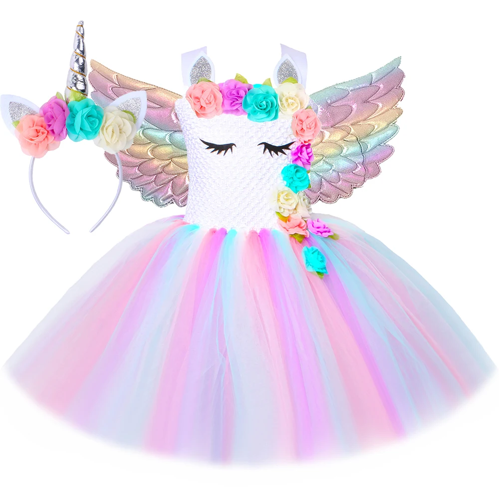 Flower Girls Unicorn Dress Pastel Rainbow Girls Birthday Party Tulle Tutu Dress Toddler Kids Halloween Princess Unicorn Costume
Flower Girls Unicorn Dress Pastel Rainbow Girls Birthday Party Tulle Tutu Dress Toddler Kids Halloween Princess Unicorn Costume