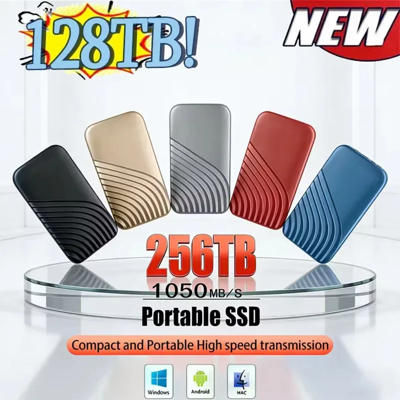 Portable External SSD Hard Drive 2TB 4TB 128TB High Speed USB3.1 Type-C Flash Storage External HD Hard Disk For Laptop PC
Portable External SSD Hard Drive 2TB 4TB 128TB High Speed USB3.1 Type-C Flash Storage External HD Hard Disk For Laptop PC