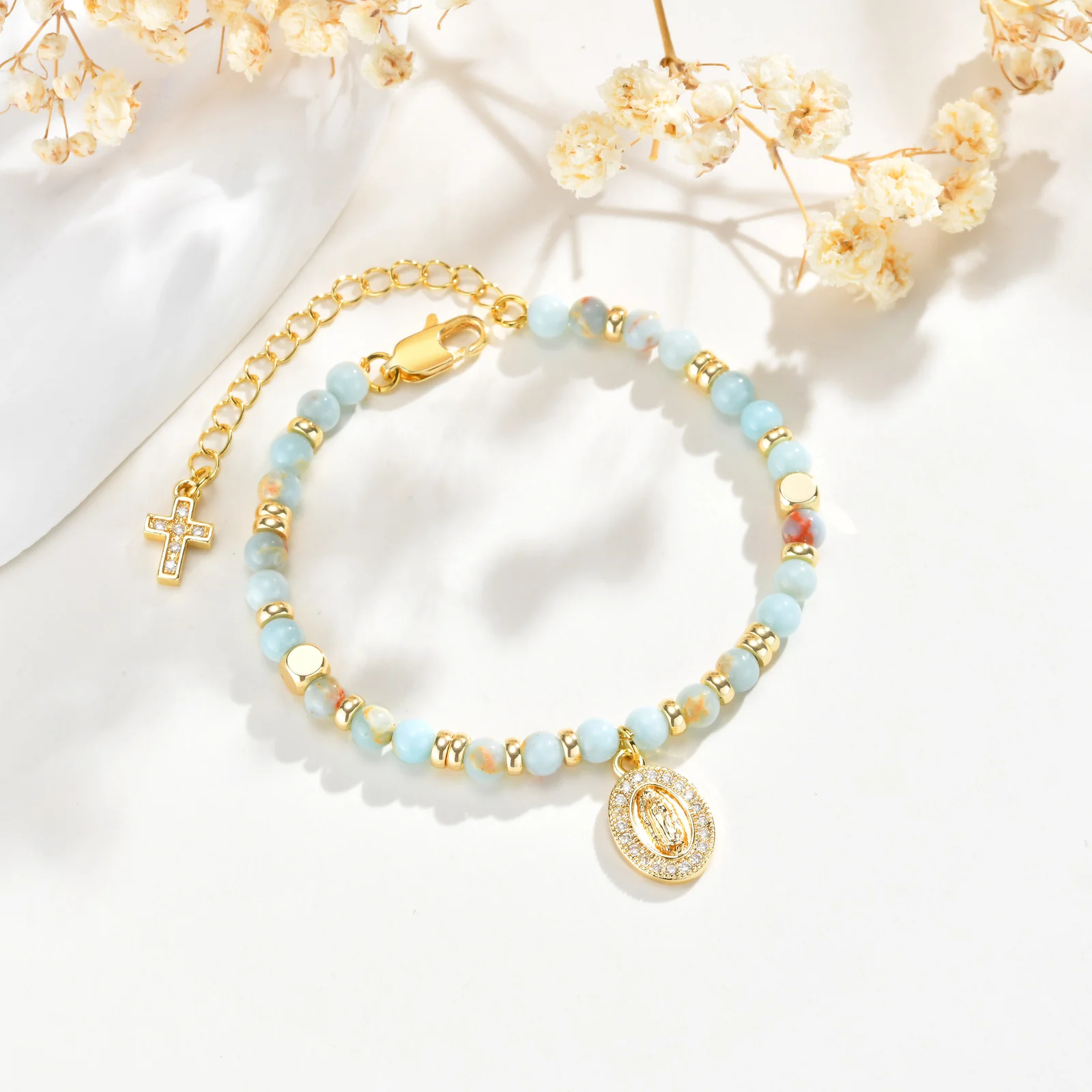 Women Copper Beaded gold color Bracelet Fashion Jewelry Trendy Minimalist Daily Wear Party Gift for Women Men
Women Copper Beaded gold color Bracelet Fashion Jewelry Trendy Minimalist Daily Wear Party Gift for Women Men