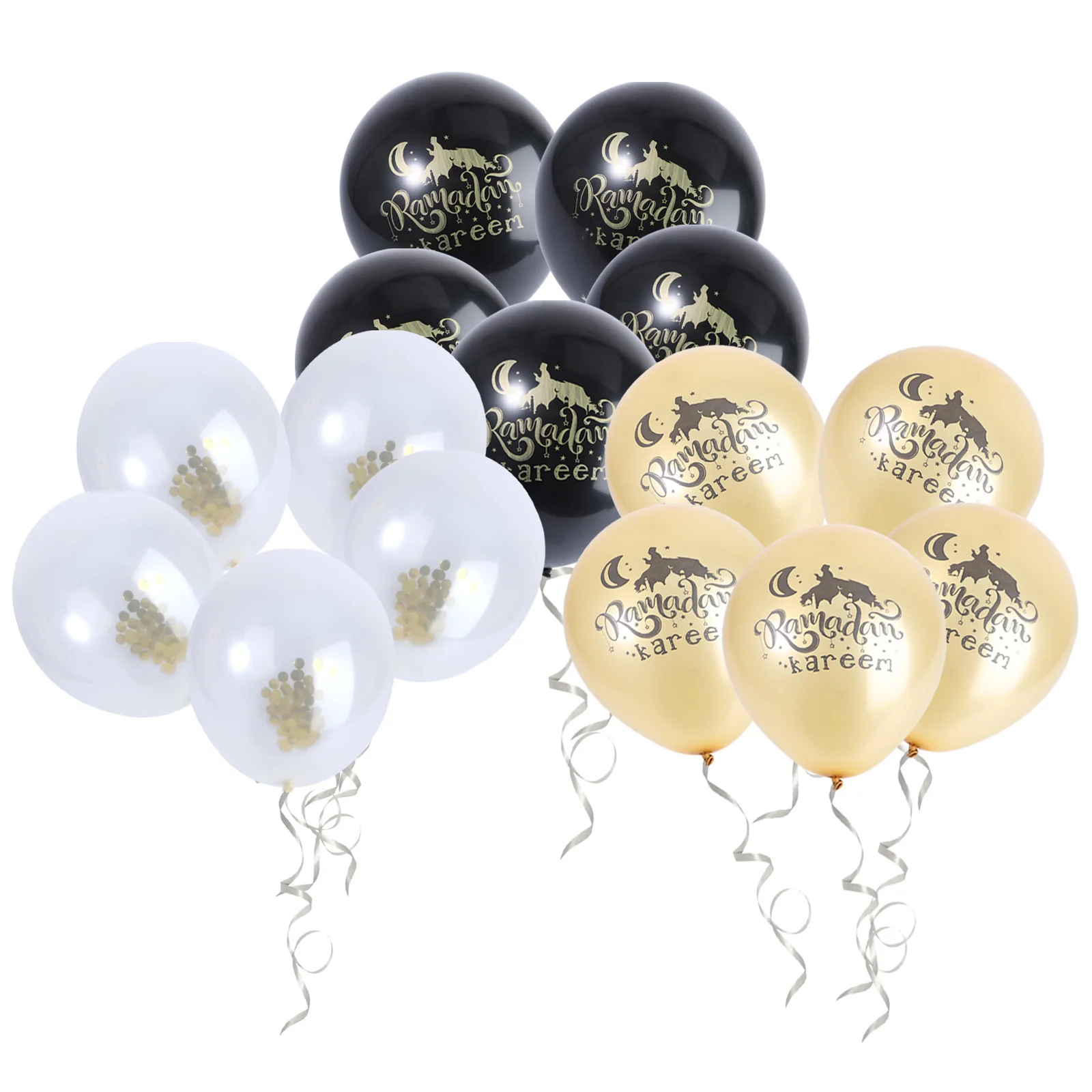 15Pcs Eid Balloon Decoration Set Latex 12-Inch Black Golden Confetti Party Festival Gathering Eid Mubarak Balloons
15Pcs Eid Balloon Decoration Set Latex 12-Inch Black Golden Confetti Party Festival Gathering Eid Mubarak Balloons
