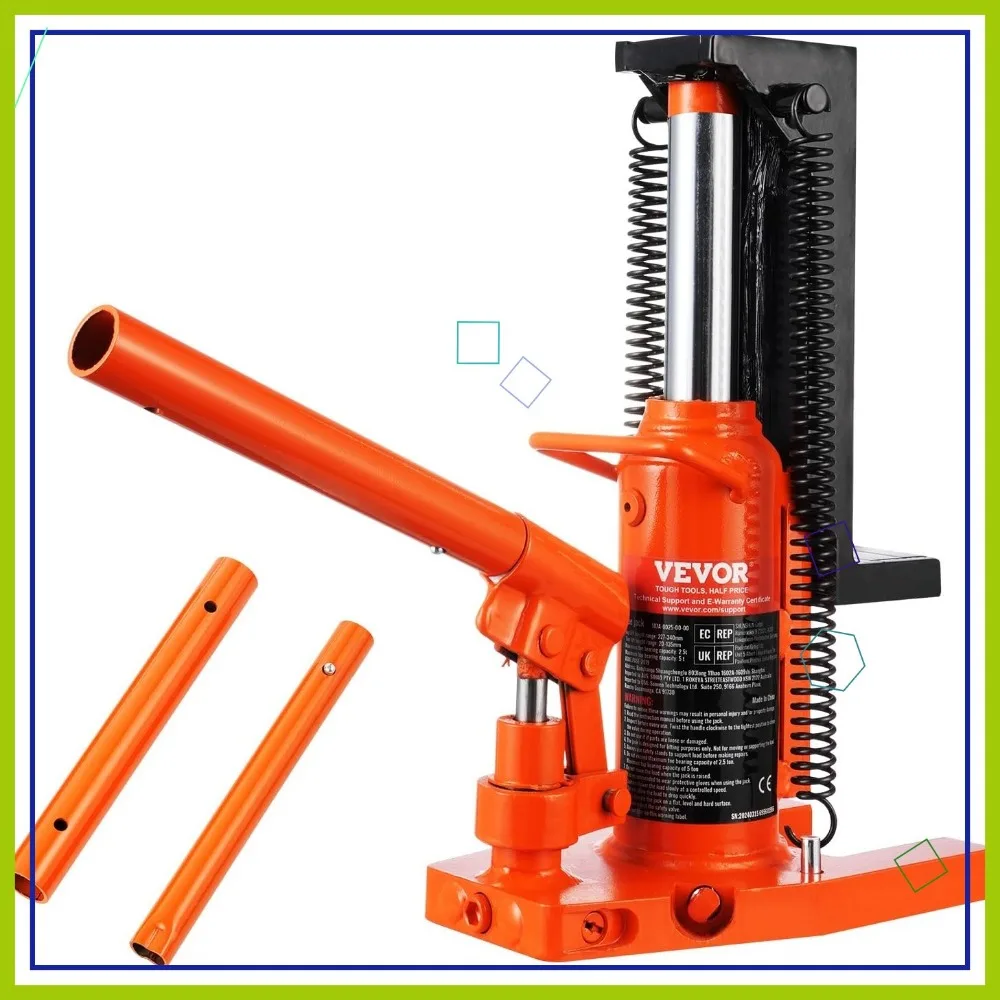 2.5 Ton Toe Jack, 5 Ton Top Lift Capacity, 0.8-5.3 in Toe Height, 8.9-13.4 in Top Height, Air Hydraulic Claw Jack for Machinery
2.5 Ton Toe Jack, 5 Ton Top Lift Capacity, 0.8-5.3 in Toe Height, 8.9-13.4 in Top Height, Air Hydraulic Claw Jack for Machinery