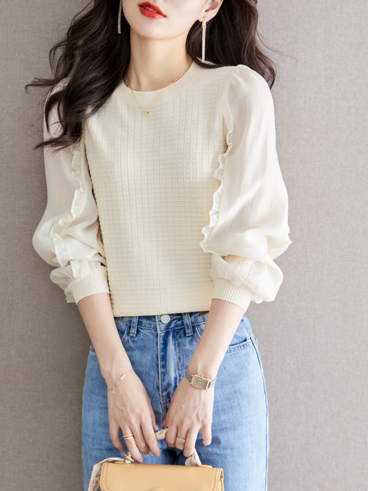 Unique Design Base Layer Shirt Women's Fashionable Cardie Waist Top Inner Wear Lace Snowflake Polyester Fiber Long Sleeve rou...
Unique Design Base Layer Shirt Women's Fashionable Cardie Waist Top Inner Wear Lace Snowflake Polyester Fiber Long Sleeve rou...