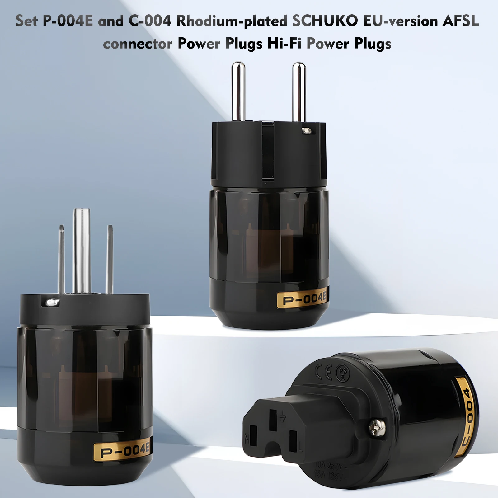 High-end HiFi Audio Pair P004+C004 Rhodium Plated EU US Power Plug Schuko Power Connector+C15 IEC Female Plug
High-end HiFi Audio Pair P004+C004 Rhodium Plated EU US Power Plug Schuko Power Connector+C15 IEC Female Plug