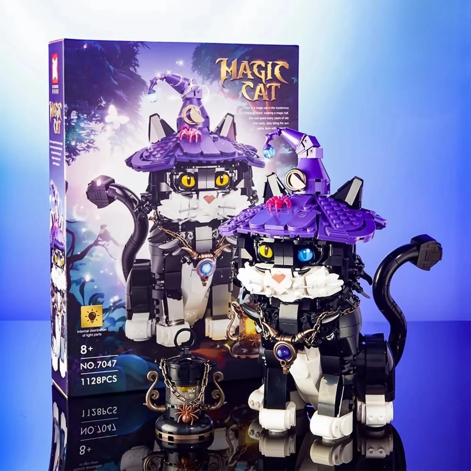 1128PCS Magic Cat Glowing Building Blocks Set Creative Boys Assembly MOC Model Educational Kids Gift
1128PCS Magic Cat Glowing Building Blocks Set Creative Boys Assembly MOC Model Educational Kids Gift