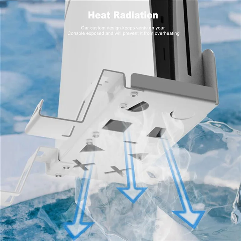 A13E-Wall Mount Storage Bracket Space-Saving Stand With Gamepad And Headphone Holder For Sony Playstation 5 Slim White
A13E-Wall Mount Storage Bracket Space-Saving Stand With Gamepad And Headphone Holder For Sony Playstation 5 Slim White