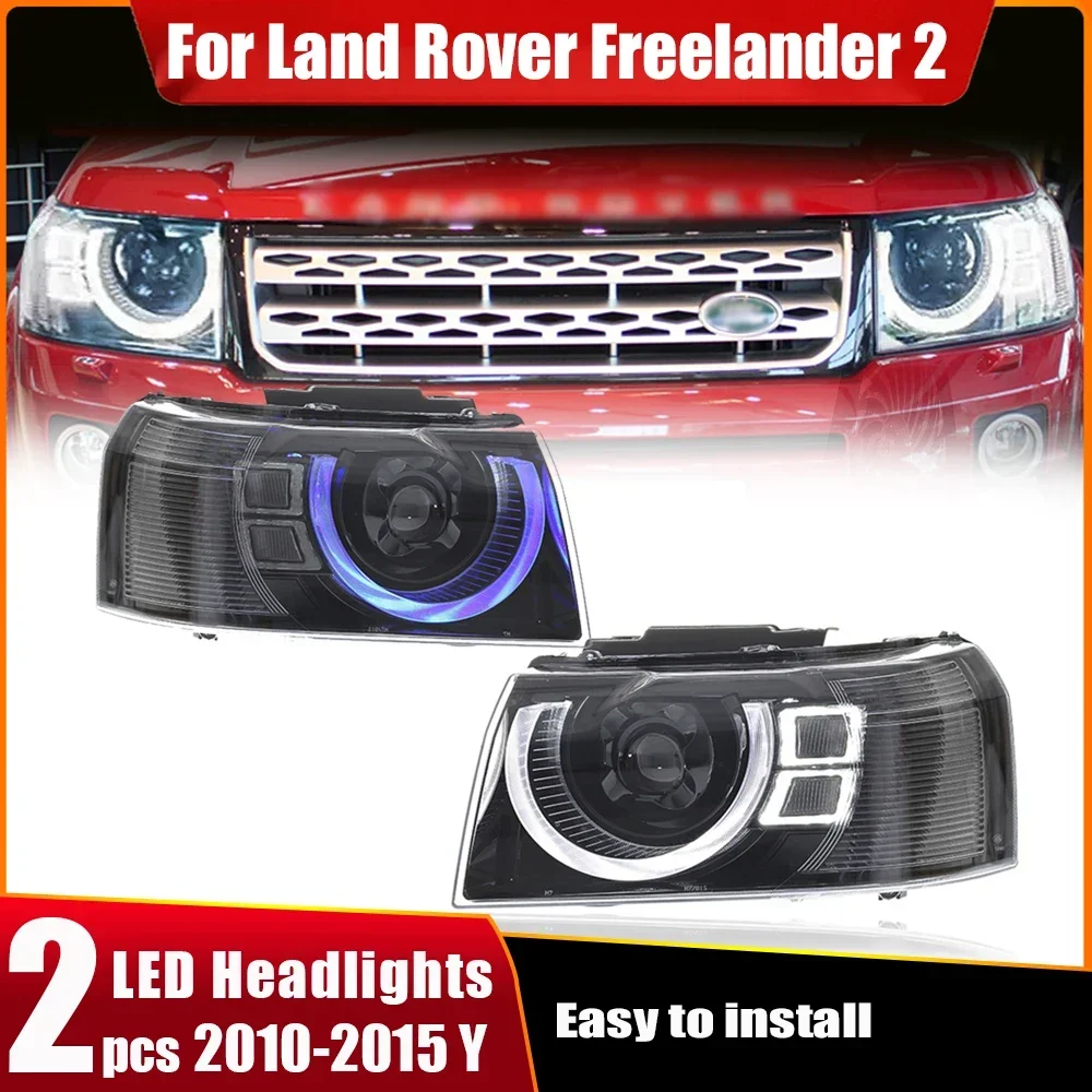 2PCS Car LED Front Lights For Land Rover Freelander 2 Headlight Assembly 2010-2015 Xenon Upgrade LED DRL Headlamps Accessories
2PCS Car LED Front Lights For Land Rover Freelander 2 Headlight Assembly 2010-2015 Xenon Upgrade LED DRL Headlamps Accessories