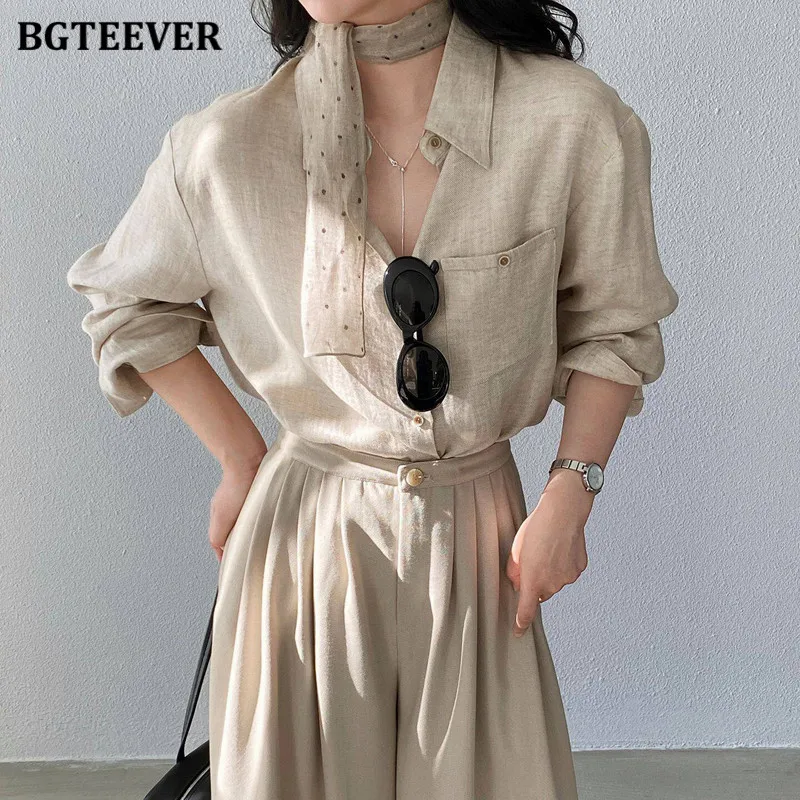 BGTEEVER Old-fashioned Cotton and Linen Shirt for Women Lightweight Loose Blouse
BGTEEVER Old-fashioned Cotton and Linen Shirt for Women Lightweight Loose Blouse