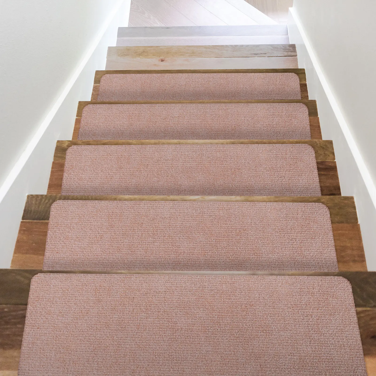 15Pcs Anti-Slip Stair Treads Self Adhesive Non Slip Carpet Stair Mats for Wood Stairs Indoor Noise Reduction Easy Cut
15Pcs Anti-Slip Stair Treads Self Adhesive Non Slip Carpet Stair Mats for Wood Stairs Indoor Noise Reduction Easy Cut