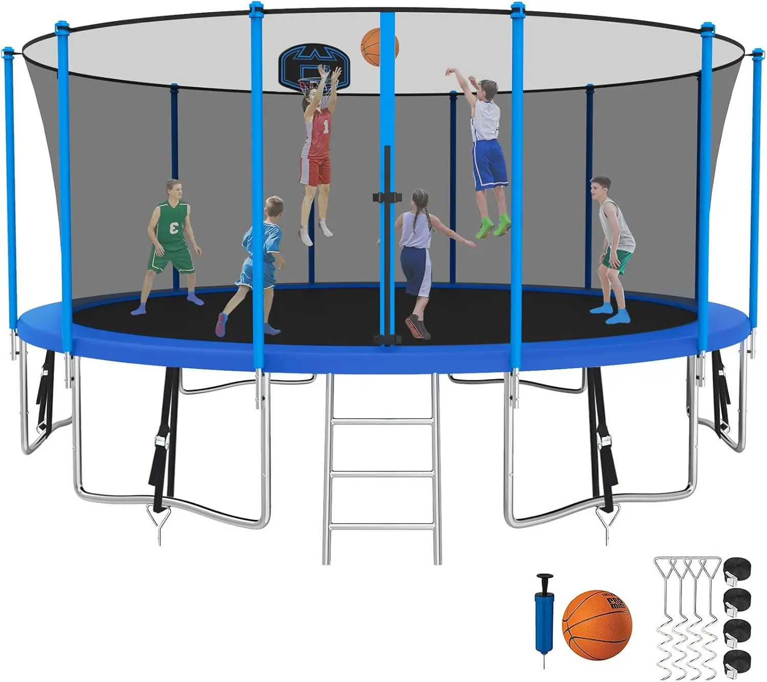 Tranpoline 1500LBS 16 15 14 12 10 8 FT Tranpoline for 7 10 Kids and Adults Windproof Outdoor Tranpoline with Enclosure Net Baske
Tranpoline 1500LBS 16 15 14 12 10 8 FT Tranpoline for 7 10 Kids and Adults Windproof Outdoor Tranpoline with Enclosure Net Baske