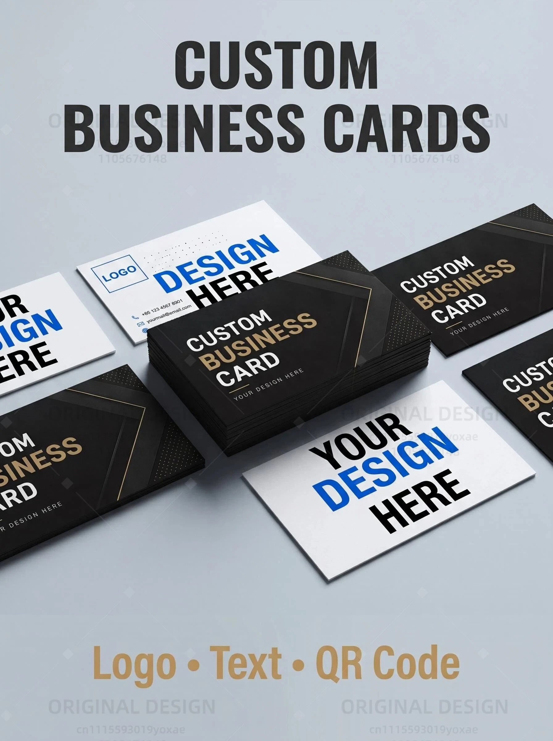Custom Business Cards 300gsm Matte Water-Resistant Paper Double-Sided Printing Personalized Logo Text QR Code Photo 50-1000PCS
Custom Business Cards 300gsm Matte Water-Resistant Paper Double-Sided Printing Personalized Logo Text QR Code Photo 50-1000PCS