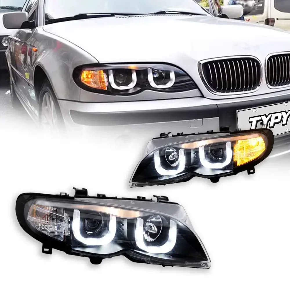 TYPY Автомобильная головка для BMW 3 серии E46 Светодиодные автомобильные лампы Дневные ходовые огни Динамические указатели поворота Автомобильные аксессуары 2001-2004 гг.
TYPY Автомобильная головка для BMW 3 серии E46 Светодиодные автомобильные лампы Дневные ходовые огни Динамические указатели поворота Автомобильные аксессуары 2001-2004 гг.