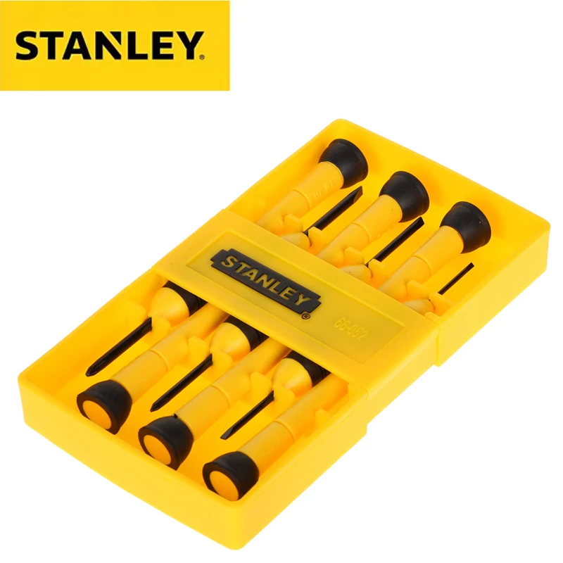 Stanley 6PCS Slotted Combination Mini Screwdriver Kit Multifunction Small Driver Set Hand Tool Accessories 
Stanley 6PCS Slotted Combination Mini Screwdriver Kit Multifunction Small Driver Set Hand Tool Accessories