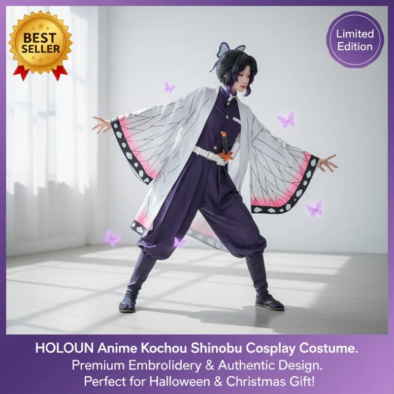 ☆SunlCos Anime Kochou Shinobu Cosplay Costume Wig Set Embroidery Purple Top Pants Haori Belt Butterfly Cos Halloween Gift☆
☆SunlCos Anime Kochou Shinobu Cosplay Costume Wig Set Embroidery Purple Top Pants Haori Belt Butterfly Cos Halloween Gift☆