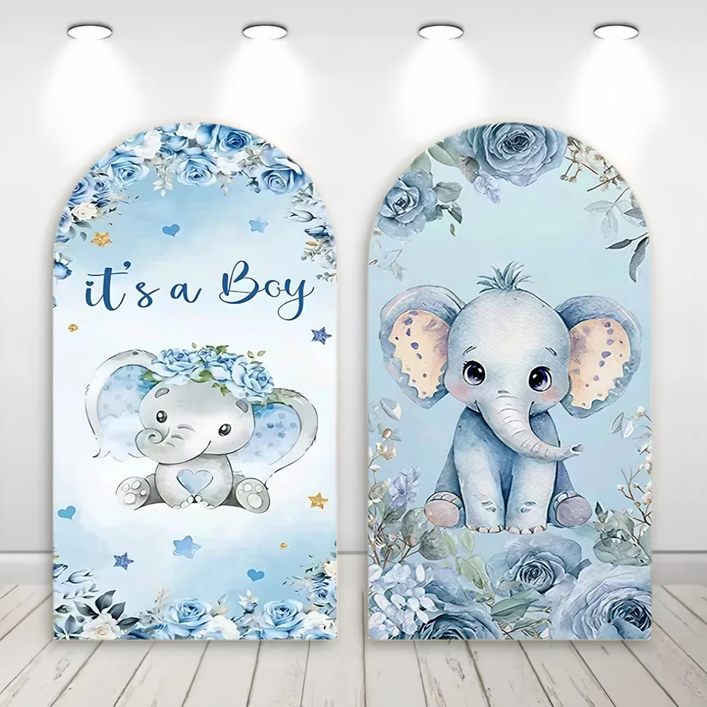 Elephant Arch Backdrops Covers Double-Faced Baby Shower Boy Girl Birthday Arched Backgrounds Gender Reveal Party Decors
Elephant Arch Backdrops Covers Double-Faced Baby Shower Boy Girl Birthday Arched Backgrounds Gender Reveal Party Decors