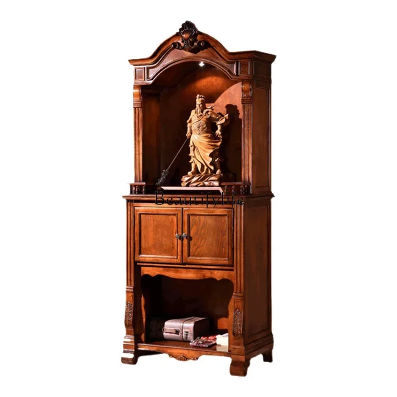 1LAmerican solid wood shrine household shrine shrine Buddhist cabinet
1LAmerican solid wood shrine household shrine shrine Buddhist cabinet