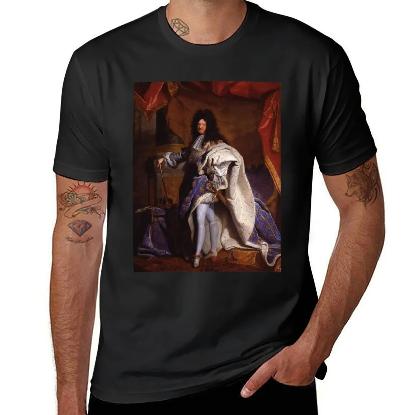 King Louis XIV of France (1702) - Hyacinthe Rigaud T-Shirt blue lock blanks vintage graphic tee men workout shirt
King Louis XIV of France (1702) - Hyacinthe Rigaud T-Shirt blue lock blanks vintage graphic tee men workout shirt