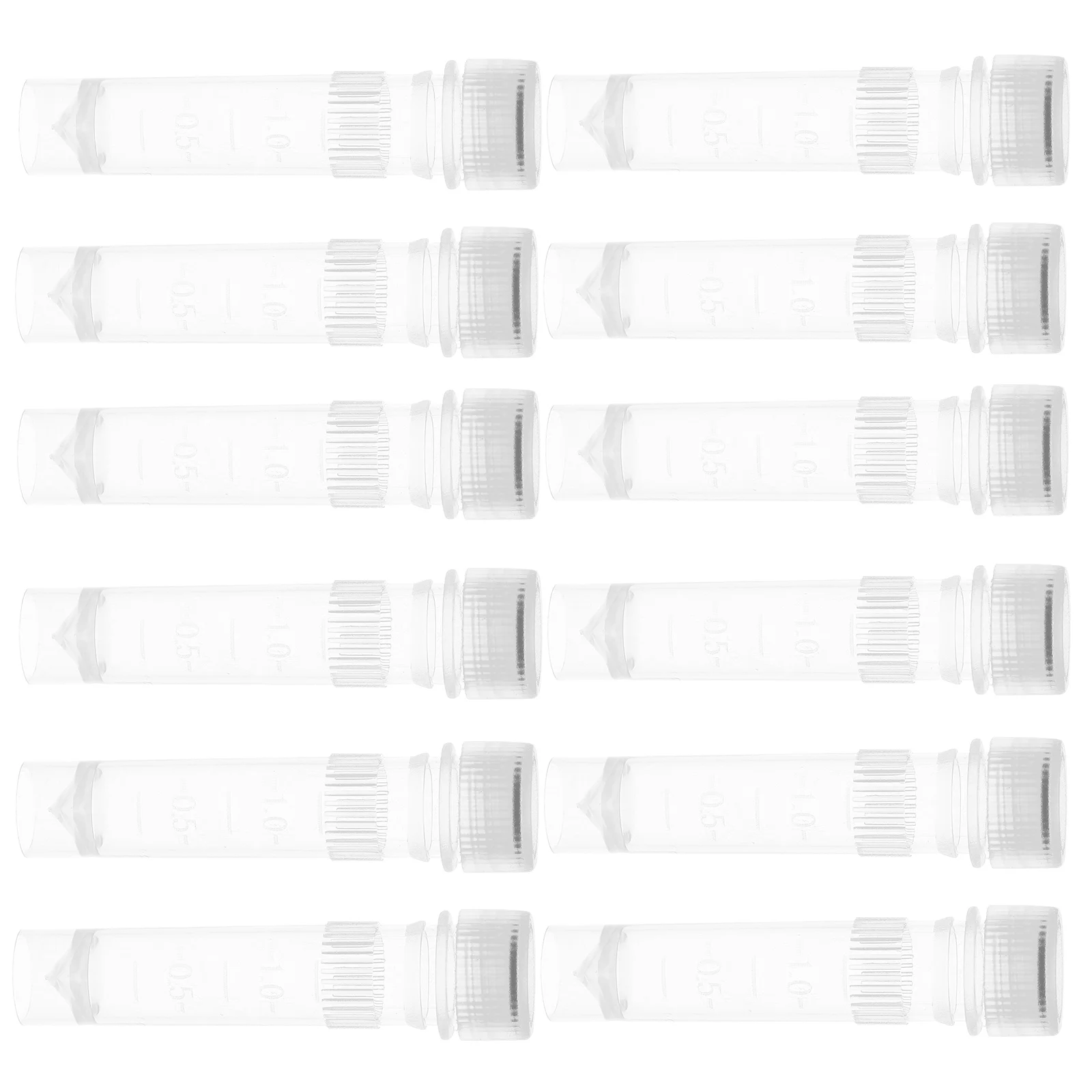 50 Pcs Cryovial Clear Test Tube Plastic Containers Tubes Transparent Sample Vials
50 Pcs Cryovial Clear Test Tube Plastic Containers Tubes Transparent Sample Vials