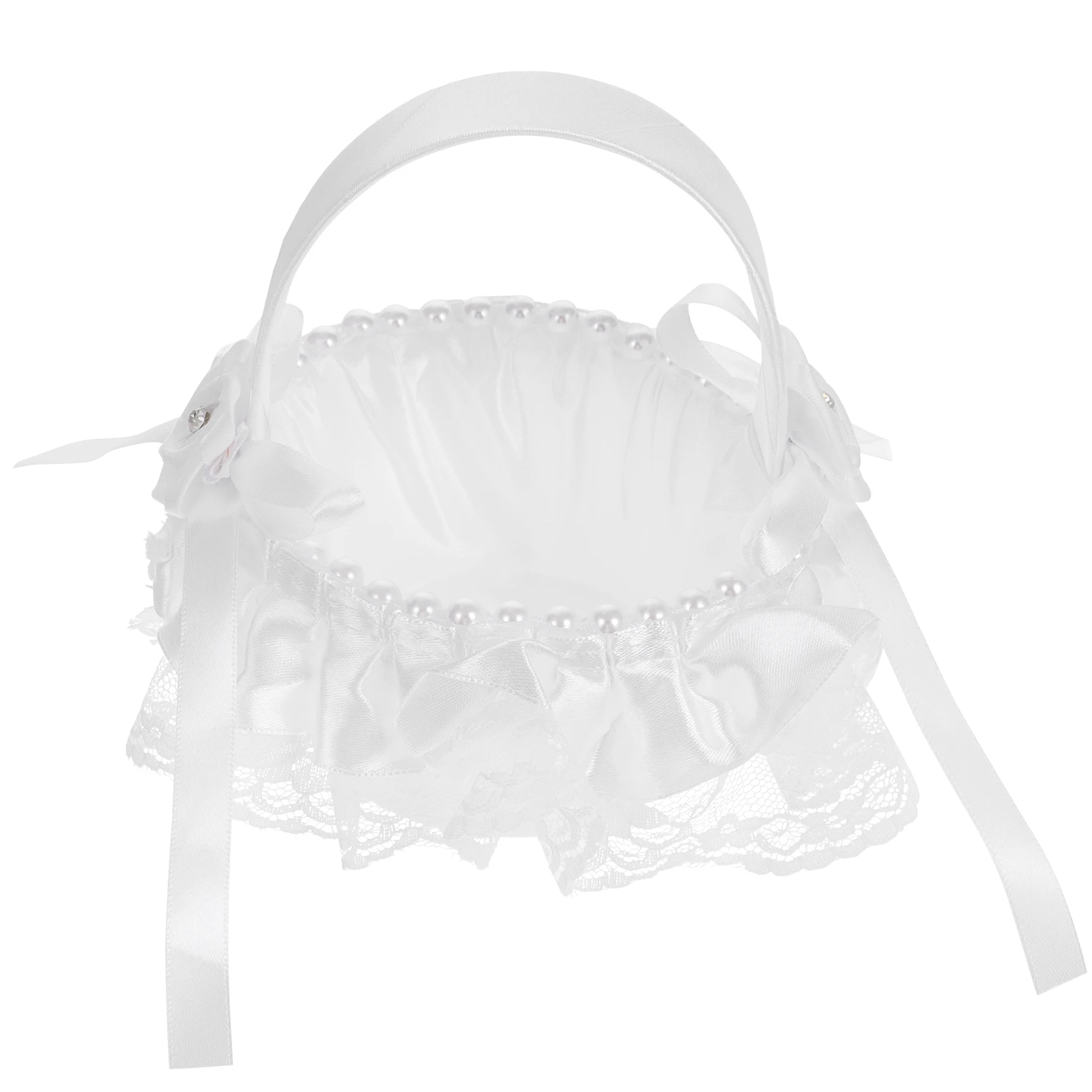 Wedding Flower Basket Sprinkle Polyester Lace Decor Storage Baskets Trumpet Bow Petals Gifts Cards Rings Flowers
Wedding Flower Basket Sprinkle Polyester Lace Decor Storage Baskets Trumpet Bow Petals Gifts Cards Rings Flowers