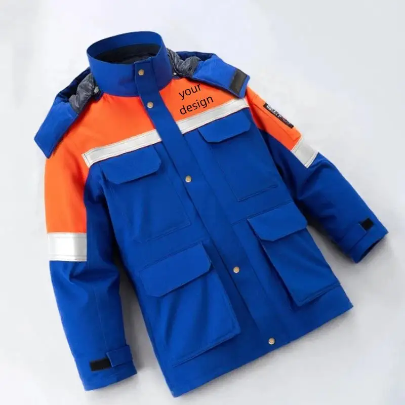 Men's Winter Thick Work Clothes Printed With Logo Workshop Cold Storage Factory Welder Factory Machine Repair Maintenance Jacket
Men's Winter Thick Work Clothes Printed With Logo Workshop Cold Storage Factory Welder Factory Machine Repair Maintenance Jacket