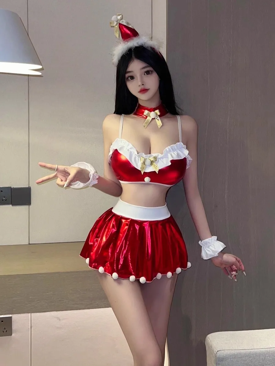 Sexy Sweet New Year Cisas Par Ruffle Trim Bustier Strap ort Skirt Role Play orm Set Women's Faion Two-Piece Suit
Sexy Sweet New Year Cisas Par Ruffle Trim Bustier Strap ort Skirt Role Play orm Set Women's Faion Two-Piece Suit