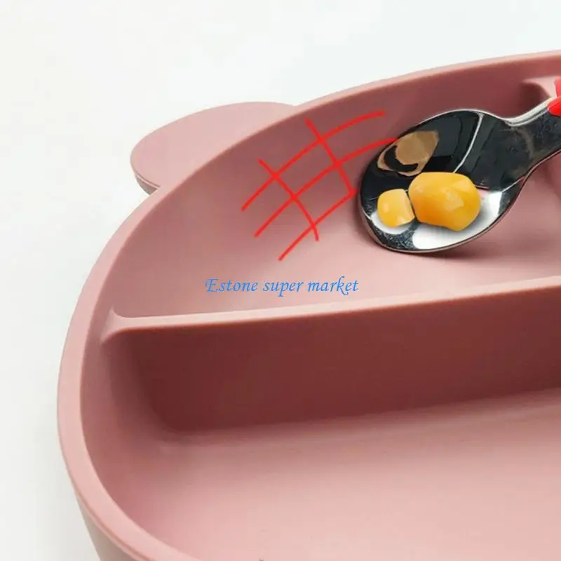 090B Silicone Baby Dinning Tray Plate with Divided Sections Suction Cup
090B Silicone Baby Dinning Tray Plate with Divided Sections Suction Cup