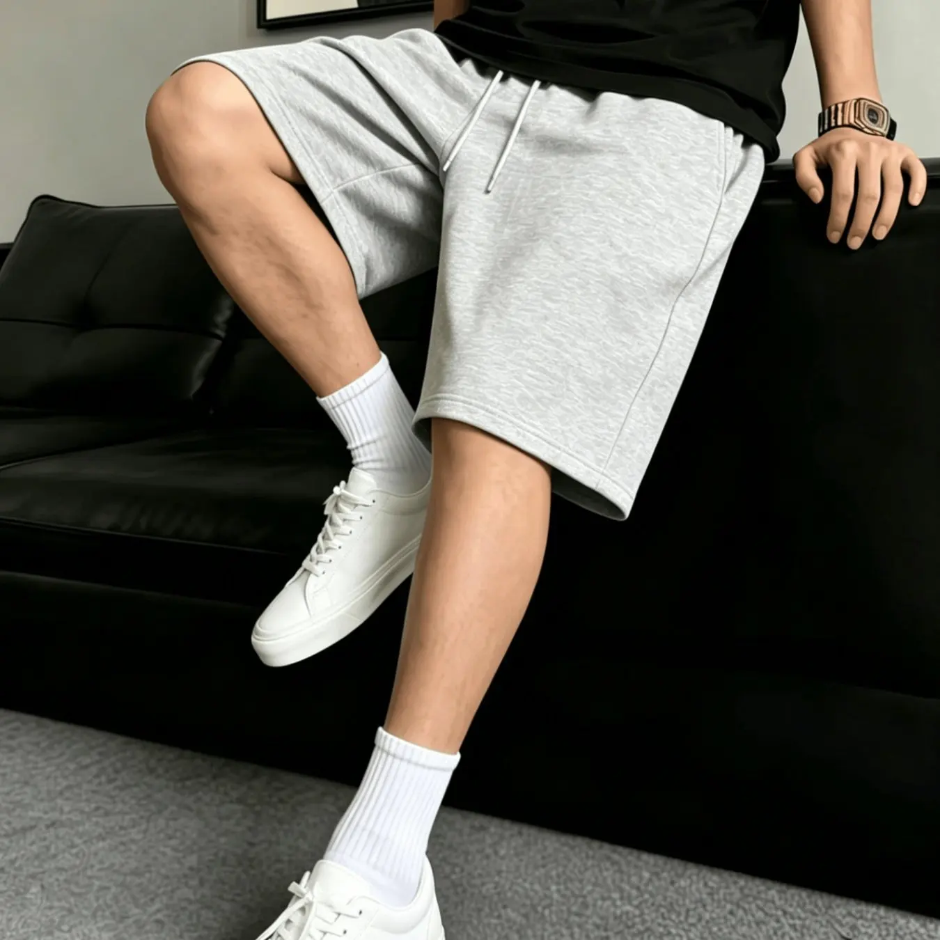 Men's Casual Sports Shorts with Drawstring Elastic Waist + Pocket Design Comfortable Breathable Stylish and Simple
Men's Casual Sports Shorts with Drawstring Elastic Waist + Pocket Design Comfortable Breathable Stylish and Simple
