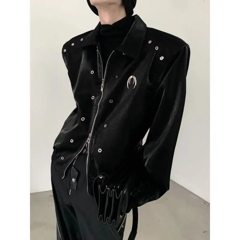 Men Jacket Coat Cosplay Metal Design Jacket Lapel Jacket Clothing
Men Jacket Coat Cosplay Metal Design Jacket Lapel Jacket Clothing