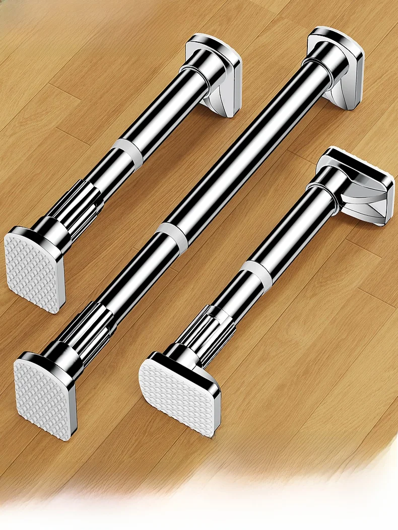 Выдвижной стержень для белья из нержавеющей стали, фиксированный опорный кронштейн для гардероба и штор, сверление не требуется
Выдвижной стержень для белья из нержавеющей стали, фиксированный опорный кронштейн для гардероба и штор, сверление не требуется