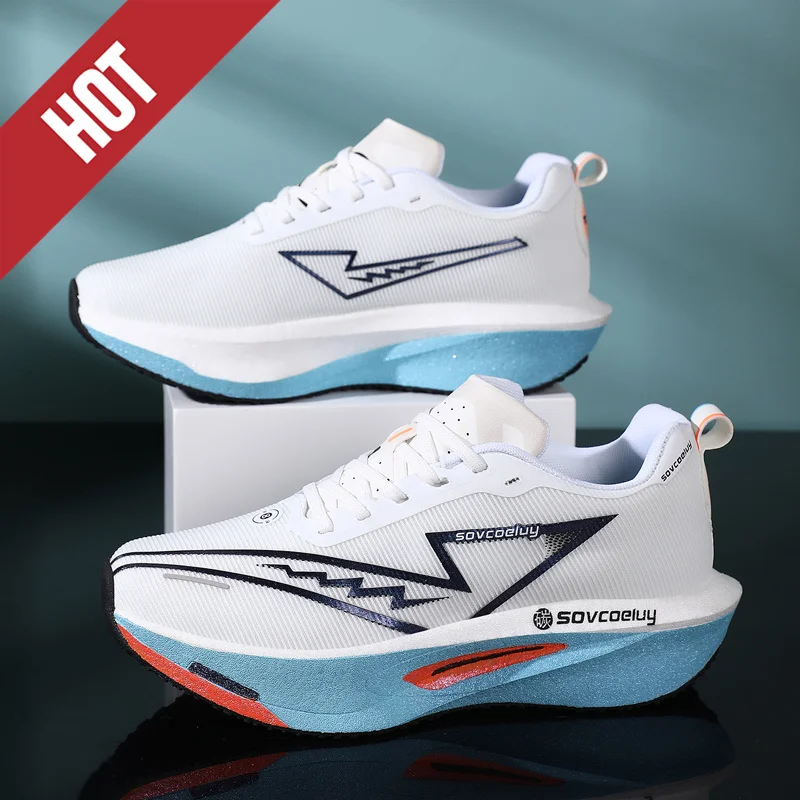 Кроссовки CarbonBoard Marathon Мужские спортивные кроссовки с облачной подушкой Дышащие легкие женские удобные спортивные нескользящие кроссовки
Кроссовки CarbonBoard Marathon Мужские спортивные кроссовки с облачной подушкой Дышащие легкие женские удобные спортивные нескользящие кроссовки