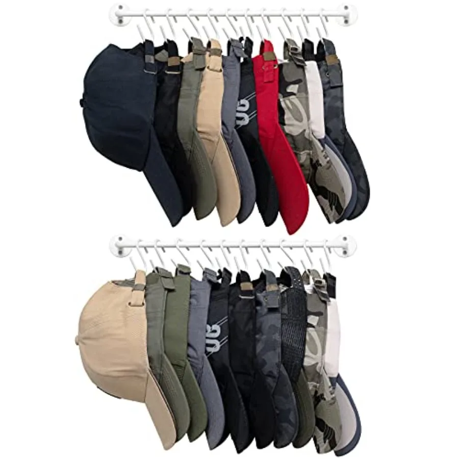 Hat Rack for Wall Baseball Cap Organizer Hanger with 20 Hooks Modern Metal Hat Holder Wall-Mounted Caps Display for Closet Door
Hat Rack for Wall Baseball Cap Organizer Hanger with 20 Hooks Modern Metal Hat Holder Wall-Mounted Caps Display for Closet Door