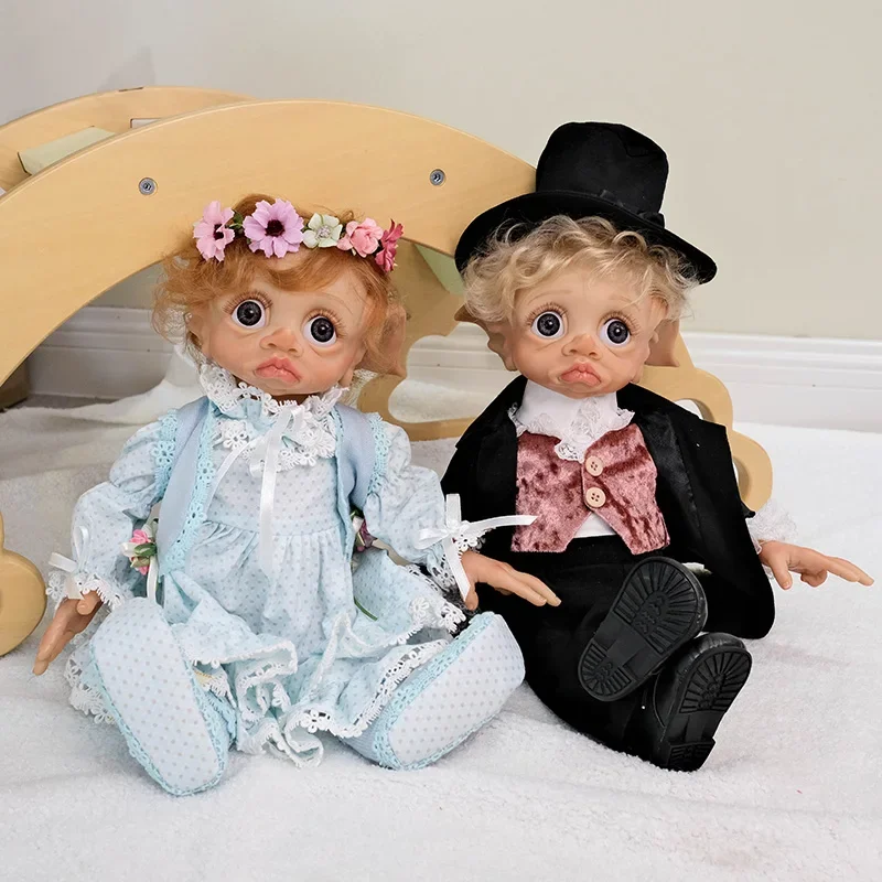 16inch Finished Reborn Doll Cute Baby Girl and Boy Tinky Fairy Elf Doll Handmade High Quality Detailed Paint Art Doll Toys
16inch Finished Reborn Doll Cute Baby Girl and Boy Tinky Fairy Elf Doll Handmade High Quality Detailed Paint Art Doll Toys