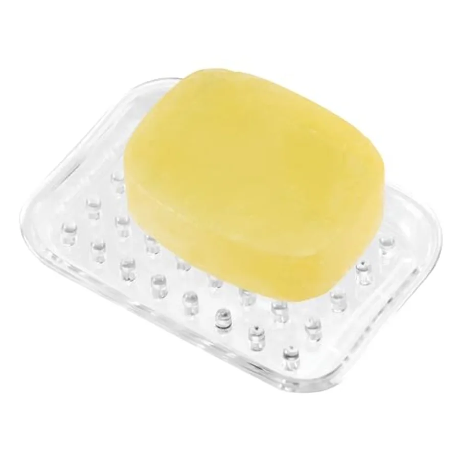 Plastic Bar Soap Holder for Bathroom Shower, Set of 1, Rectangle
Plastic Bar Soap Holder for Bathroom Shower, Set of 1, Rectangle