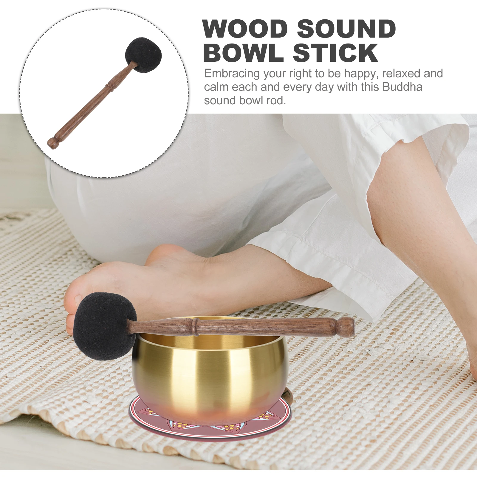 Premium Singing Felt Buddha Sound Striker Sound Accessory Mallet Rod Wooden Stick Singing Parts Spiritual Bowl Mallet Meditation
Premium Singing Felt Buddha Sound Striker Sound Accessory Mallet Rod Wooden Stick Singing Parts Spiritual Bowl Mallet Meditation