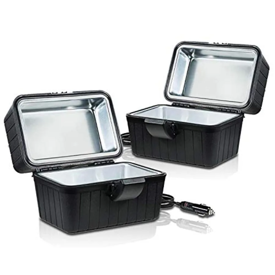 Heated lunch box for car use, stainless steel, black, 12V portable electric food warmer with insulation and fast heating
Heated lunch box for car use, stainless steel, black, 12V portable electric food warmer with insulation and fast heating