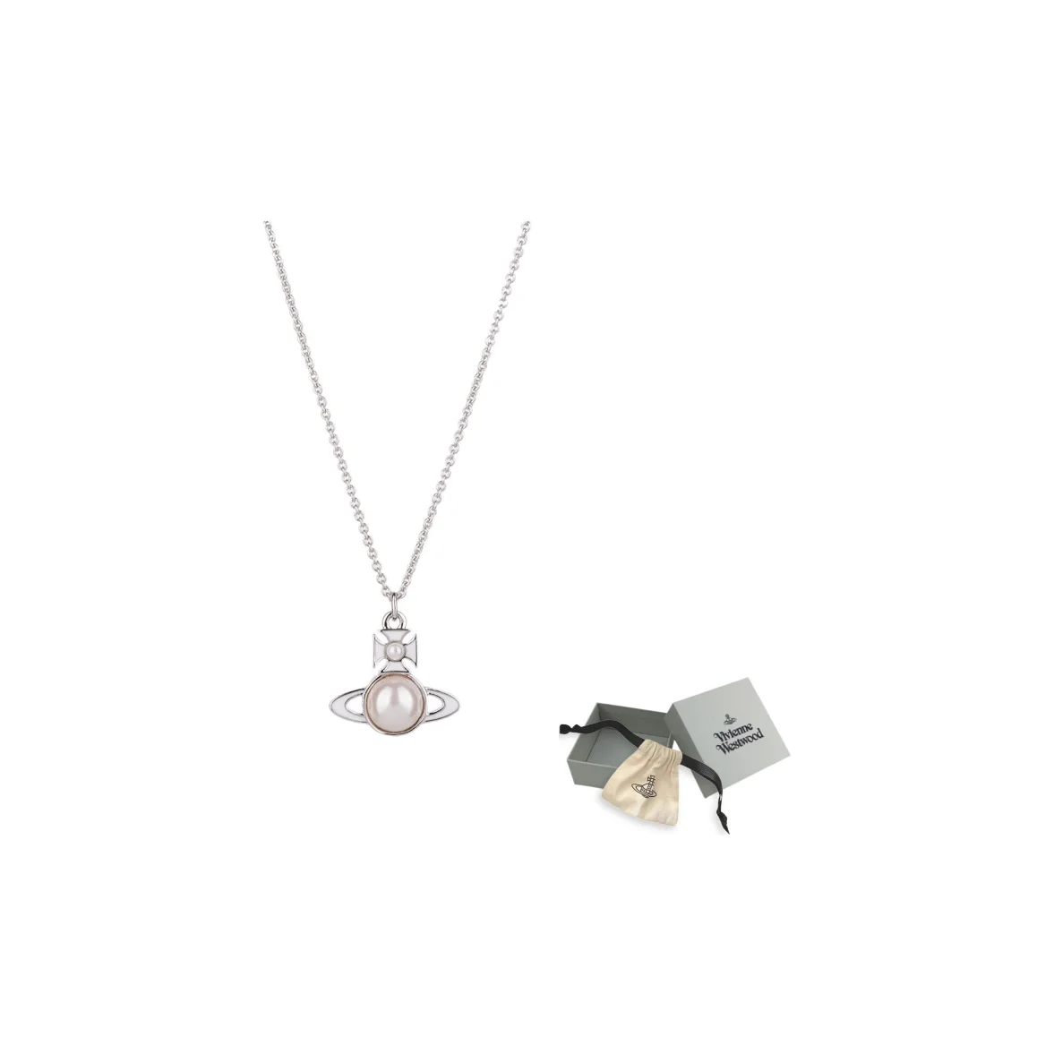 Vivienne Westwood Decorative Pearl Saturn Ceramic Enamel Pendant Necklace Women's Silver 630203F3J24A280
Vivienne Westwood Decorative Pearl Saturn Ceramic Enamel Pendant Necklace Women's Silver 630203F3J24A280