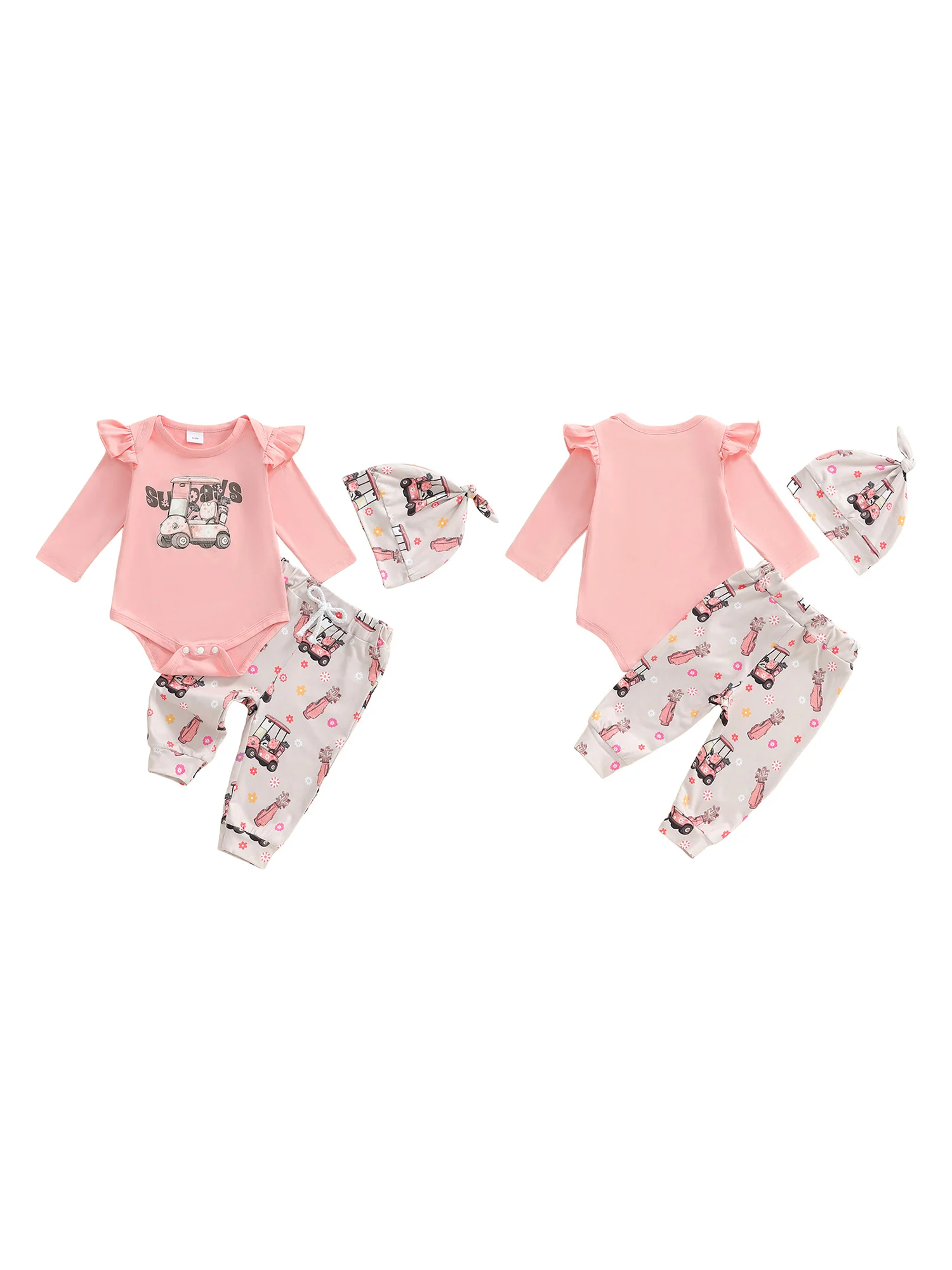 Baby Girls 3PCS Pants Sets Long Sleeve O Neck Tractor Print Romper Pants Headband Sets
Baby Girls 3PCS Pants Sets Long Sleeve O Neck Tractor Print Romper Pants Headband Sets